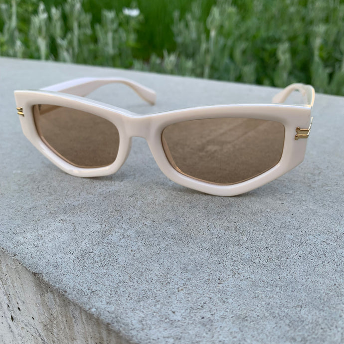 Electa Off-White Sunglasses